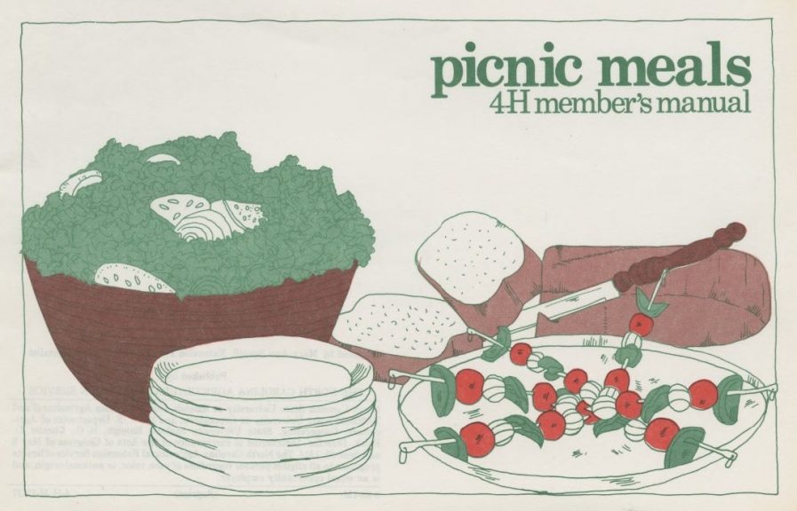 Picnic Meals, 4-H Club Manual, 1983