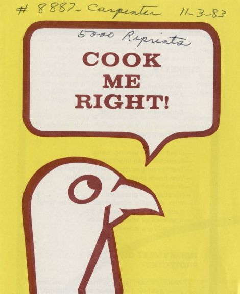 NC Cooperative Extension publication Cook Me Right, 1983.