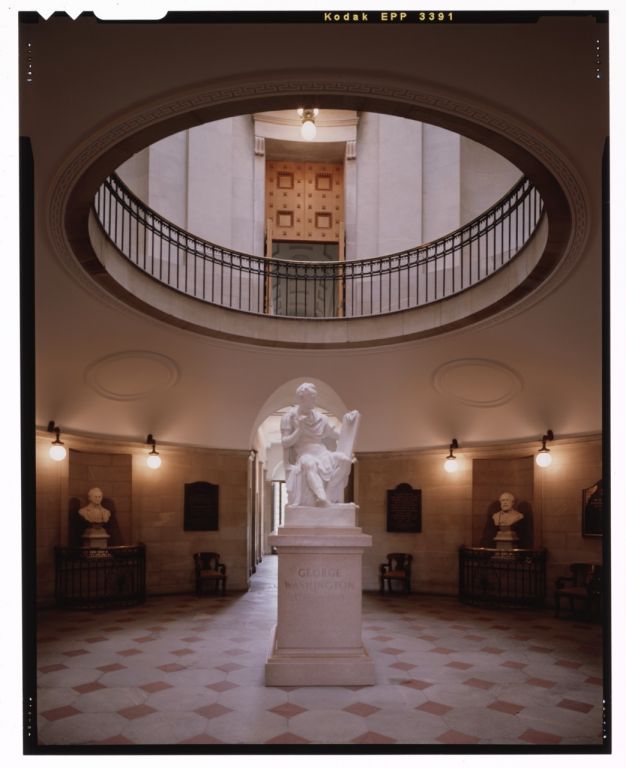 George Washington Statue in the Rotunda of the North Carolina State Capitol in Raleigh