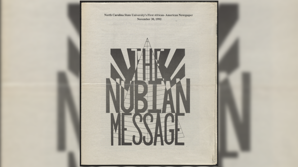 Cover of the Nubian Message in November 1992