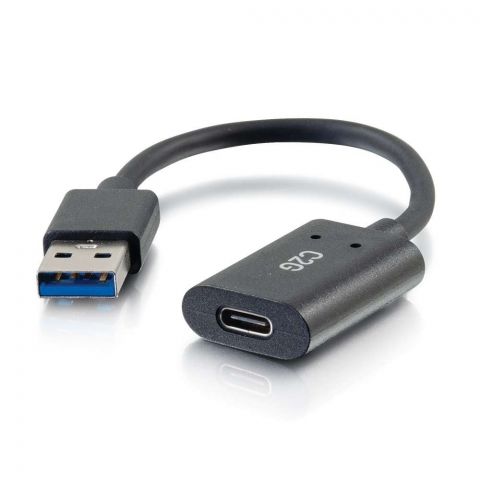 Male USB-A to Female USB-C Adapter