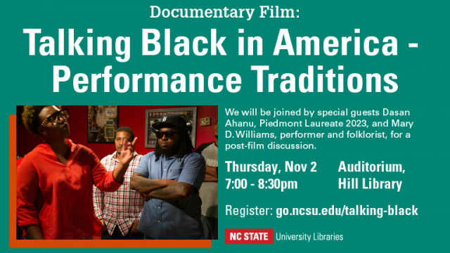 New "Talking Black in America" documentary on Black performance traditions screens Nov. 2