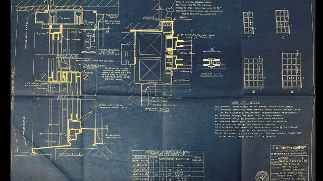 Carolina Telegraph & Telephone Company, Dial & Toll Office (Whiteville, NC), 1951  blueprint
