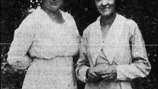 Estelle Smith and Cornelia Morris.  These and dozens of other home demonstration agents helped nurse and feed the sick duing the 1918 influenza pandemic in North Carolina.  From Extension Farm-News.