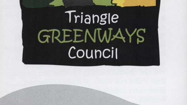 Pamphlet for the Triangle Greenways Council (MC 00503, Box 93, Folder 1)