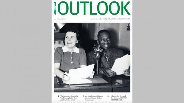 the cover of Archival Outlook