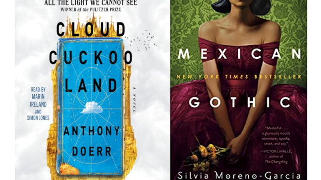 Book covers for "Cloud Cuckoo Land" and "Mexican Gothic"