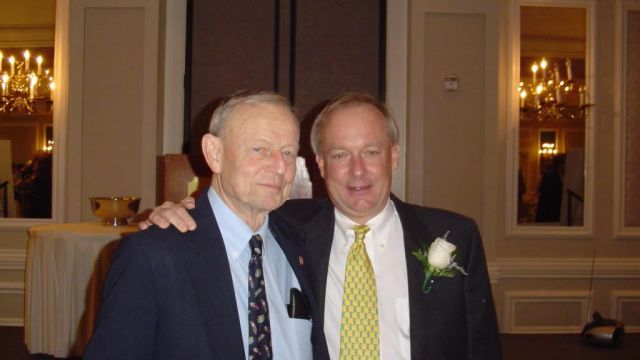 Cyrus B. King, Jr. (right) and his father Cyrus B. King, Sr. (left)