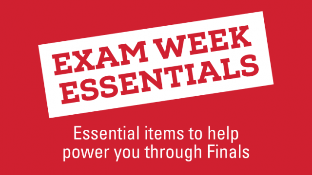 Exam Week Essentials logo.