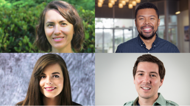 NC State University Libraries Fellows: Ashley Evans Bandy, Victor Betts, Tori Culler, and David Tully.