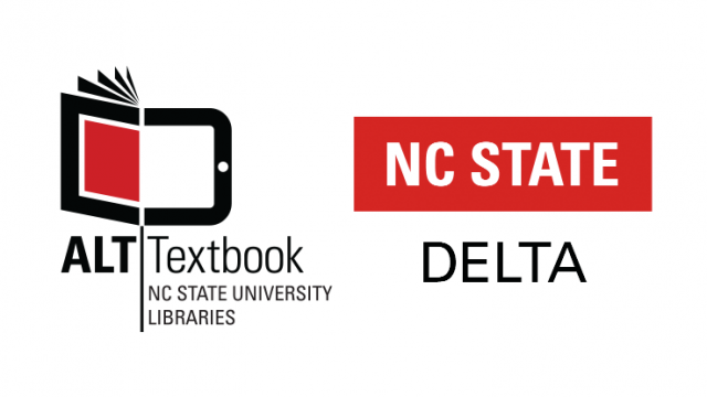 The Alt-Textbook and DELTA logos