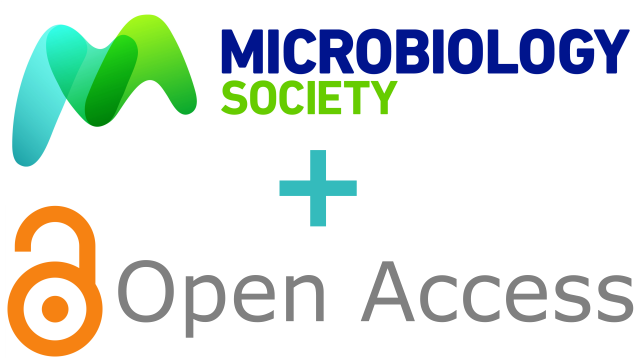 Microbiology Society and Open Access logos
