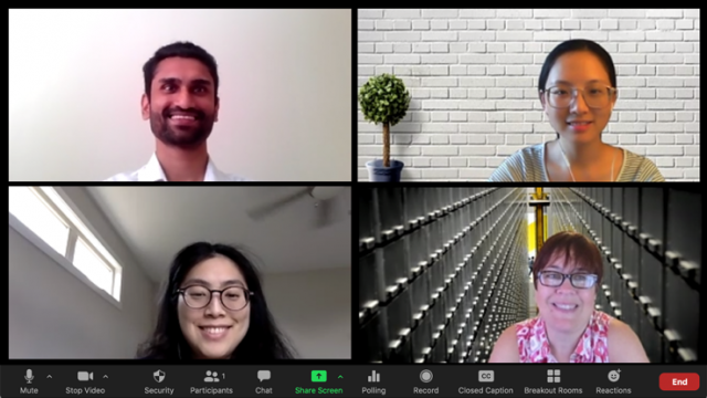Zoom meeting with Libraries Data Science Consultants