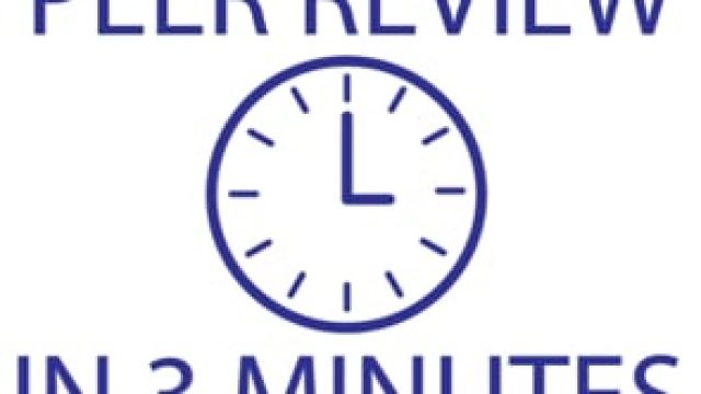 Peer Review in Three Minutes