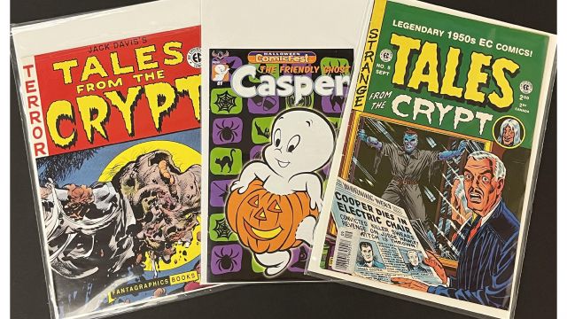 Spooky comic book collection