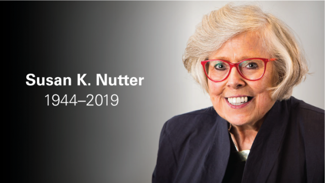 Susan K. Nutter, 1944-2019.