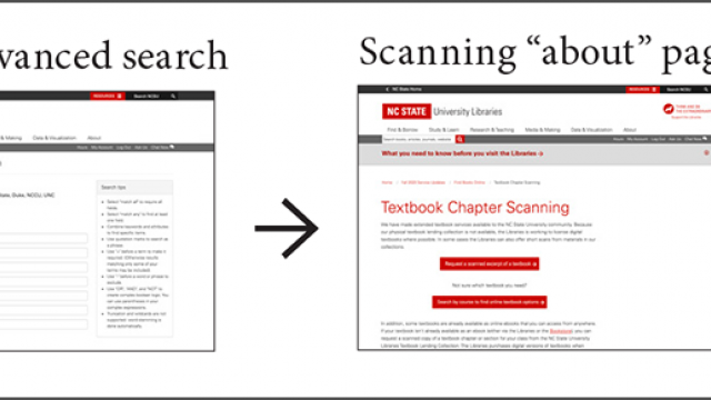 A set of screenshots illustrating how one user got to the scanning form through the Catalog.