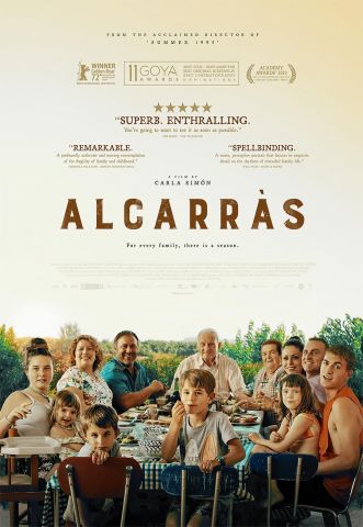 film poster for Alcarras; a family seated around a table