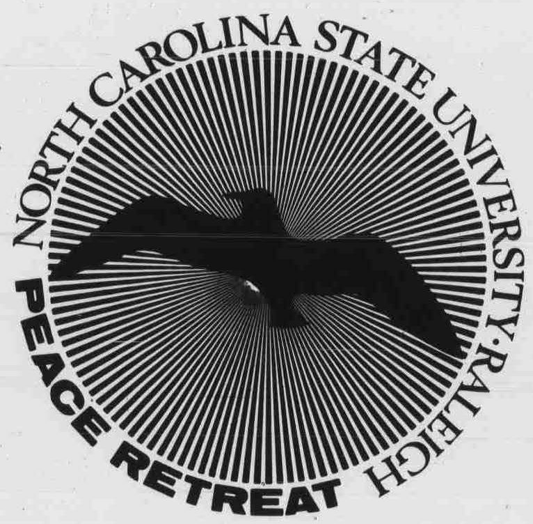 Symbol of NC State's Peace Retreat, May 1970