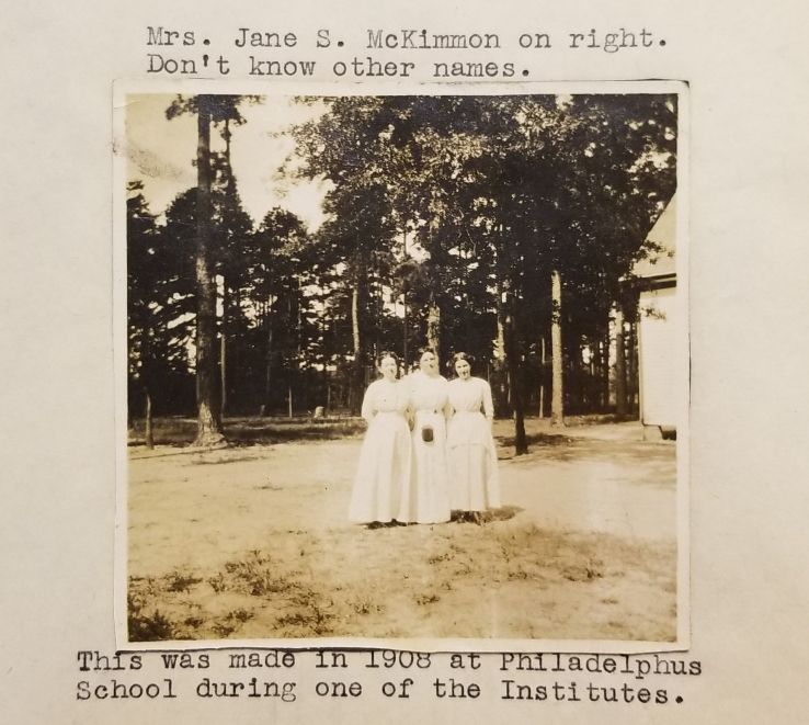 Photograph of Jane S. McKimmon with two other women from "Robeson County: Home Demonstration Work (1908-1939)"