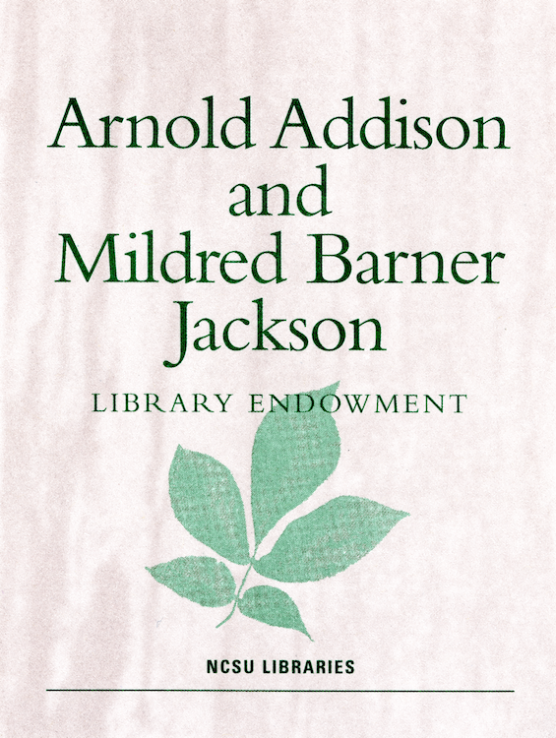 Arnold Addison and Mildred Barner Jackson Library Endowment logo