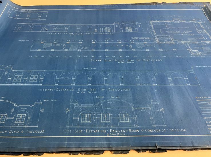 Atlantic Coast Line Railroad Company Passenger Depot (Orlando, FL), 1926 (Flat Folder 110) blueprint
