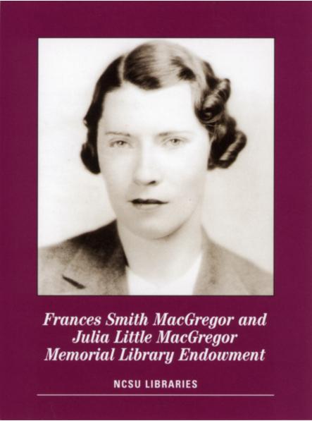 Generic bookplate for MacGregor Endowment