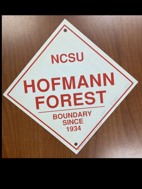 Hofmann Forest Boundary Sign