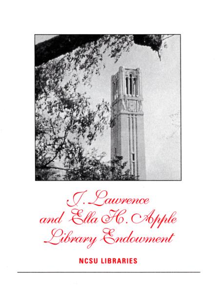 Generic bookplate for Apple Endowment