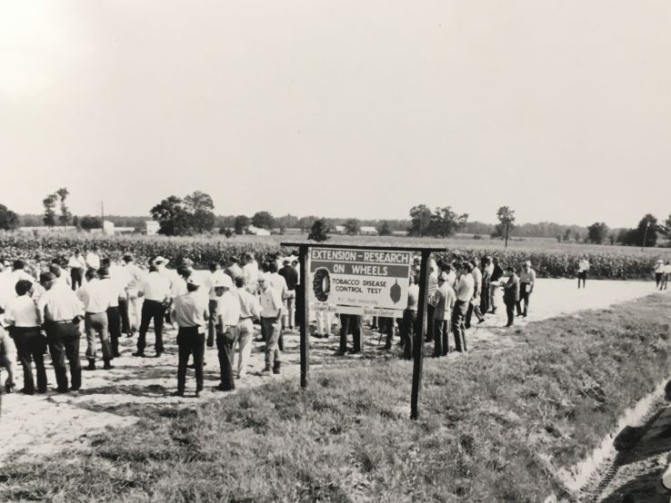 A scene from the Cooperative Extension program “Extension Research on Wheels,” 1973 (Box 60, Folder 16)