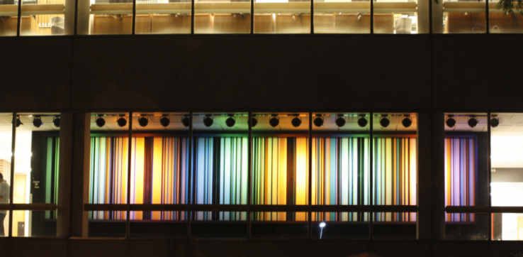 Color Wall at Dedication of renovated Hillsborough Street corridor, 2010. From Edward T. Funkhouser Photographs, MC 00336.