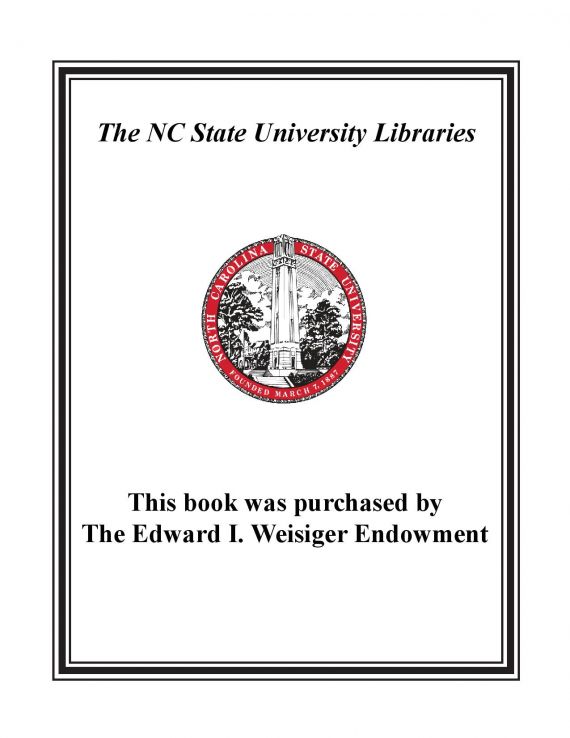 Generic bookplate for Weisiger Endowment