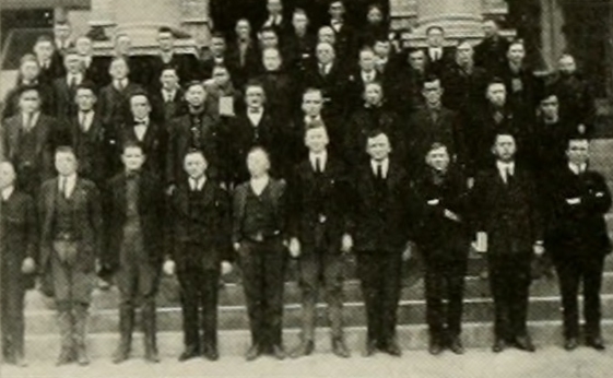 Rehabilitation students.  Photo from the 1921 Agromeck yearbook.