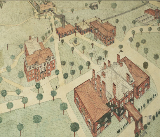 Birds-eye view of A&M College, 1897