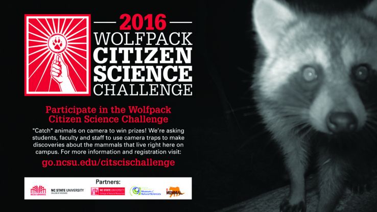 The Citizen Science Challenge was promoted all over campus on digital signs