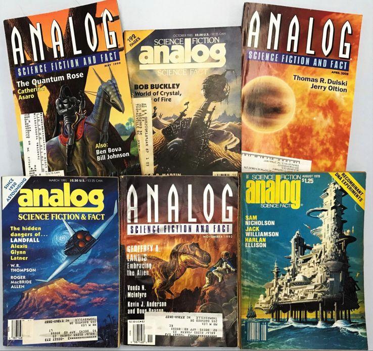 Various issues of analog Science Fiction and Fact and Analog Science Fiction/Science Fact