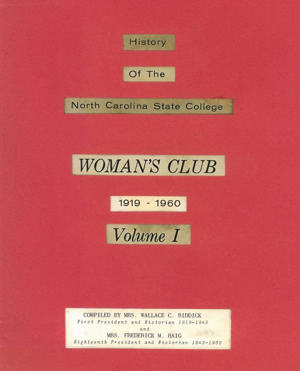 Cover of the History of the Woman's Club, ca. 1960