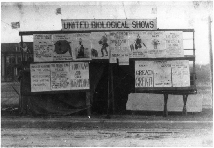Signs at the NC State College Agricultural Fair, Nov. 1922