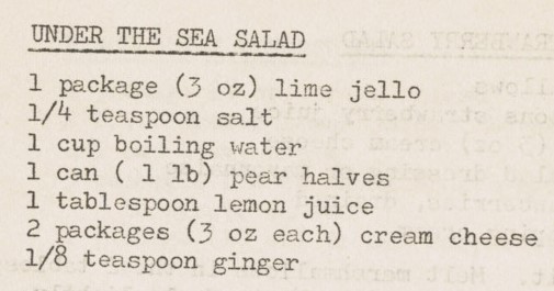 Under the Sea Salad ingredient list